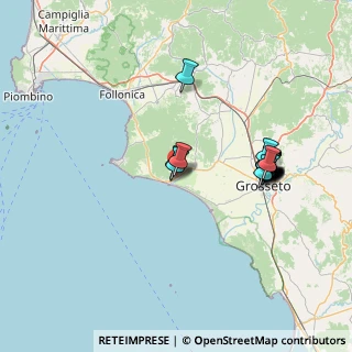 Mappa Via dei tintori, 58043 Castiglione della Pescaia GR, Italia (15.1125)
