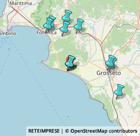 Mappa Via dei Boscaioli, 58043 Castiglione della Pescaia GR, Italia (13.28083)