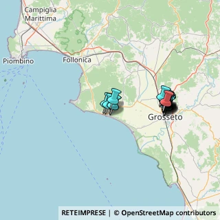 Mappa Via dei Boscaioli, 58043 Castiglione della Pescaia GR, Italia (13.538)