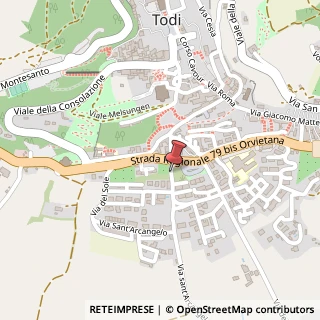 Mappa Via San Arcangelo, 1, 06059 Todi, Perugia (Umbria)