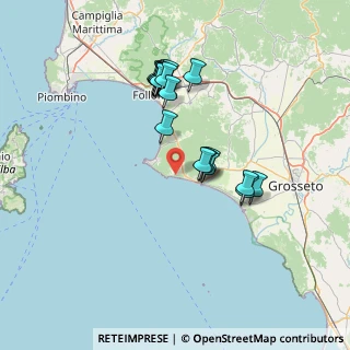 Mappa SP delle Rocchette, 58043 Castiglione della Pescaia GR, Italia (13.6055)