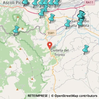 Mappa Via Controvenere, 64010 Villa Passo TE, Italia (7.1765)