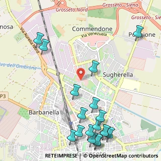 Mappa Via Paolo Carnicelli, 58100 Grosseto GR, Italia (1.51056)