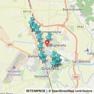 Mappa Via Paolo Carnicelli, 58100 Grosseto GR, Italia (1.64)