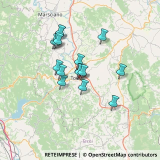 Mappa Via Maestà dei Lombardi, 06059 Todi PG, Italia (6.08563)