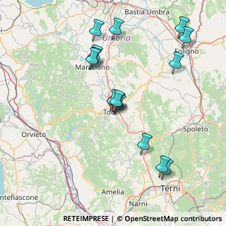 Mappa Via Maestà dei Lombardi, 06059 Todi PG, Italia (16.49733)