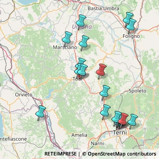 Mappa Via Maestà dei Lombardi, 06059 Todi PG, Italia (20.4)