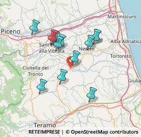 Mappa Campli, 64012 Campli TE, Italia (6.6625)