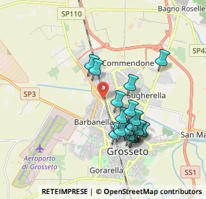 Mappa Via Aurelia Nord, 58100 Grosseto GR, Italia (1.70278)