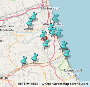 Mappa Contrada colle cerreto, 64023 Mosciano Sant'Angelo TE, Italia (6.41231)