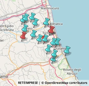 Mappa Contrada colle cerreto, 64023 Mosciano Sant'Angelo TE, Italia (6.02944)