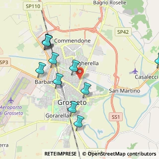 Mappa Via del Bernina, 58100 Grosseto GR, Italia (2.21636)