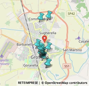 Mappa Via del Bernina, 58100 Grosseto GR, Italia (1.4675)