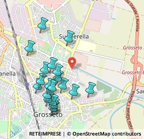 Mappa Via Lago di Bracciano, 58100 Grosseto GR, Italia (1.0415)