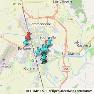 Mappa Via Lago di Bracciano, 58100 Grosseto GR, Italia (1.30083)