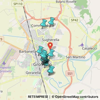 Mappa Via Lago di Bracciano, 58100 Grosseto GR, Italia (1.54125)