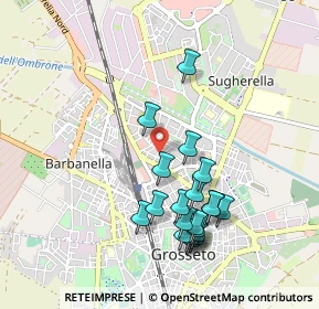Mappa Via Monte Bianco, 58100 Grosseto GR, Italia (0.995)