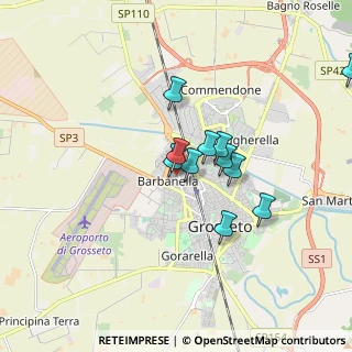 Mappa Via Francesco de Sanctis, 58100 Grosseto GR, Italia (1.45455)