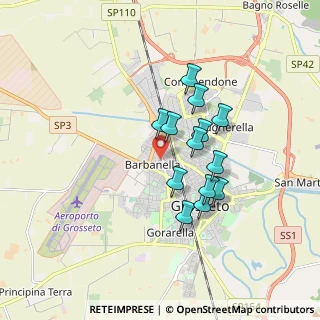 Mappa Via Giovanni Prati, 58100 Grosseto GR, Italia (1.44846)