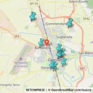 Mappa Via Giacomo Leopardi, 58100 Grosseto GR, Italia (2.11333)