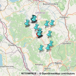 Mappa Via Ortipensi, 06059 Todi PG, Italia (10.6405)