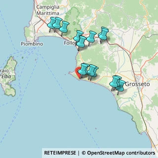 Mappa Via Rio Palma, 58043 Castiglione della Pescaia GR, Italia (14.12438)