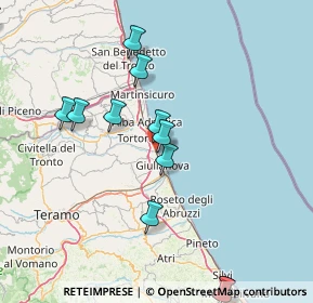 Mappa Lungomare Zara Nord, 64021 Giulianova TE, Italia (18.46833)
