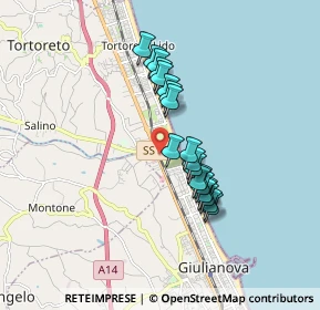 Mappa Lungomare Zara Nord, 64021 Giulianova TE, Italia (1.46)