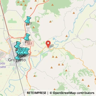 Mappa Grosseto, 58100 Istia d'Ombrone GR, Italia (5.55818)