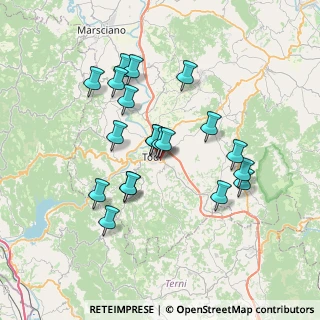 Mappa Viale del Crocefisso, 06059 Todi PG, Italia (6.727)