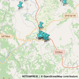Mappa Circonvallazione Orvietana, 06059 Todi PG, Italia (3.93364)