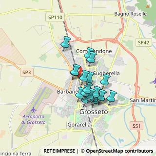 Mappa Strada, 58100 Grosseto GR, Italia (1.36632)