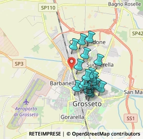 Mappa Strada, 58100 Grosseto GR, Italia (1.444)