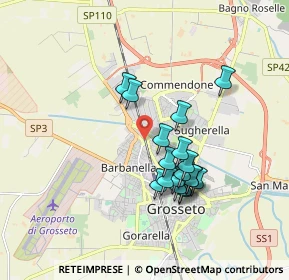 Mappa Strada, 58100 Grosseto GR, Italia (1.60667)
