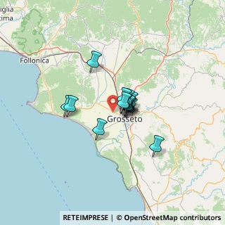 Mappa Comune di Grosseto Località Marrucheto, 58100 Grosseto GR, Italia (7.63286)