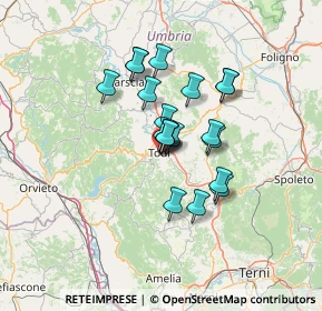 Mappa Via V.Carocci, 06059 Todi PG, Italia (9.864)