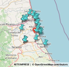 Mappa Via ponte per montone, 64023 Mosciano Sant'Angelo TE, Italia (10.976)