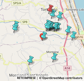 Mappa Via ponte per montone, 64023 Mosciano Sant'Angelo TE, Italia (1.806)