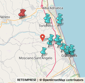 Mappa Via ponte per montone, 64023 Mosciano Sant'Angelo TE, Italia (4.07375)