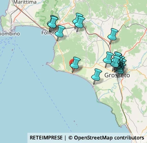 Mappa 58043 Castiglione della Pescaia GR, Italia (17.082)