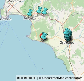 Mappa 58043 Castiglione della Pescaia GR, Italia (16.2665)