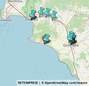 Mappa 58043 Castiglione della Pescaia GR, Italia (16.143)