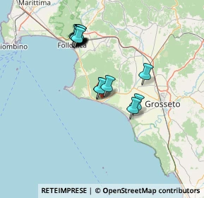 Mappa 58043 Castiglione della Pescaia GR, Italia (14.10875)