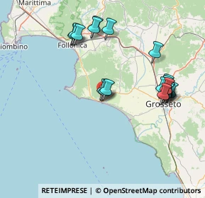 Mappa 58043 Castiglione della Pescaia GR, Italia (16.383)