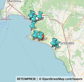 Mappa 58043 Castiglione della Pescaia GR, Italia (12.10125)