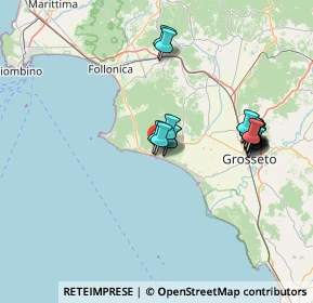 Mappa 58043 Castiglione della Pescaia GR, Italia (14.4005)
