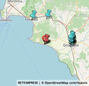 Mappa 58043 Castiglione della Pescaia GR, Italia (15.2185)