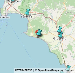 Mappa 58043 Castiglione della Pescaia GR, Italia (28.95357)