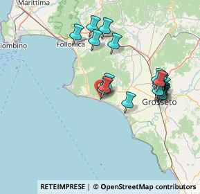Mappa 58043 Castiglione della Pescaia GR, Italia (15.142)