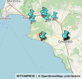 Mappa 58043 Castiglione della Pescaia GR, Italia (15.279)